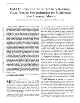 EAGLE: Towards Efficient Arbitrary Referring Visual Prompts
  Comprehension for Multimodal Large Language Models