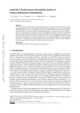 miniLB: A Performance Portability Study of Lattice-Boltzmann Simulations