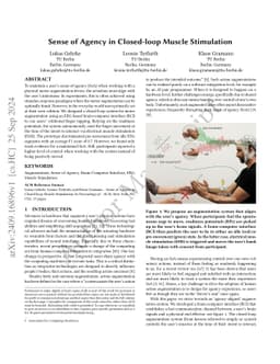 Sense of Agency in Closed-loop Muscle Stimulation