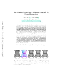 An Adaptive Screen-Space Meshing Approach for Normal Integration