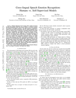 Cross-Lingual Speech Emotion Recognition: Humans vs. Self-Supervised Models
