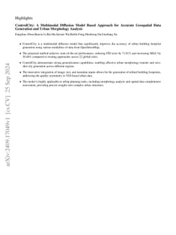 ControlCity: A Multimodal Diffusion Model Based Approach for Accurate
  Geospatial Data Generation and Urban Morphology Analysis
