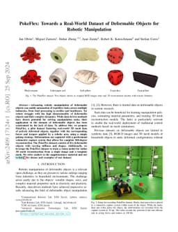 PokeFlex: Towards a Real-World Dataset of Deformable Objects for Robotic
  Manipulation