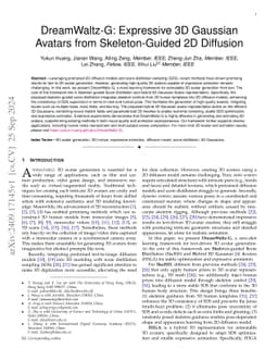 DreamWaltz-G: Expressive 3D Gaussian Avatars from Skeleton-Guided 2D
  Diffusion