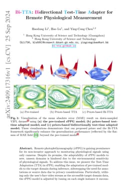 Bi-TTA: Bidirectional Test-Time Adapter for Remote Physiological
  Measurement