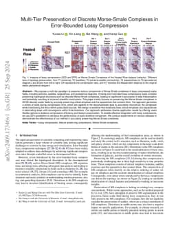 Multi-Tier Preservation of Discrete Morse Smale Complexes in Error-Bounded Lossy Compression
