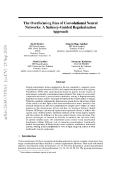 The Overfocusing Bias of Convolutional Neural Networks: A
  Saliency-Guided Regularization Approach