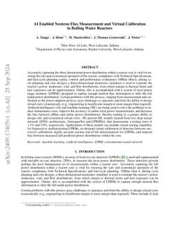 AI Enabled Neutron Flux Measurement and Virtual Calibration in Boiling
  Water Reactors