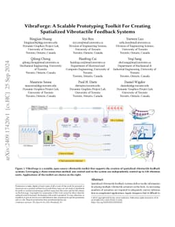 VibraForge: A Scalable Prototyping Toolkit For Creating Spatialized
  Vibrotactile Feedback Systems