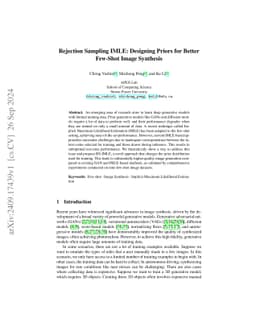 Rejection Sampling IMLE: Designing Priors for Better Few-Shot Image
  Synthesis