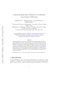 Adjusting Regression Models for Conditional Uncertainty Calibration
