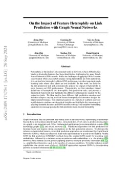 On the Impact of Feature Heterophily on Link Prediction with Graph
  Neural Networks