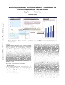 From Graphs to Words: A Computer-Assisted Framework for the Production
  of Accessible Text Descriptions