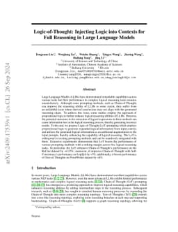Logic-of-Thought: Injecting Logic into Contexts for Full Reasoning in Large Language Models