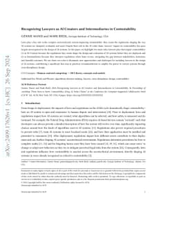 Recognizing Lawyers as AI Creators and Intermediaries in Contestability