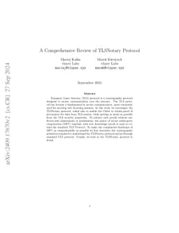 A Comprehensive Review of TLSNotary Protocol