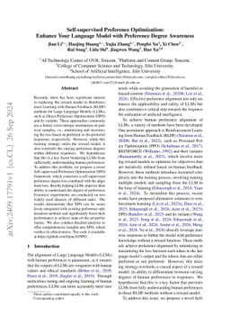 Self-supervised Preference Optimization: Enhance Your Language Model
  with Preference Degree Awareness