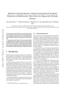 Machine Learning-based vs Deep Learning-based Anomaly Detection in
  Multivariate Time Series for Spacecraft Attitude Sensors