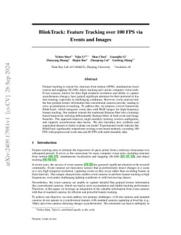 BlinkTrack: Feature Tracking over 100 FPS via Events and Images