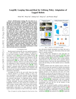 LoopSR: Looping Sim-and-Real for Lifelong Policy Adaptation of Legged
  Robots