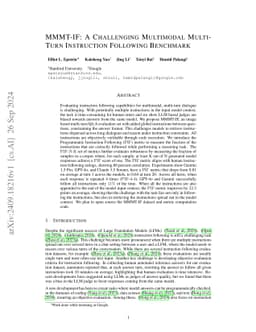 MMMT-IF: A Challenging Multimodal Multi-Turn Instruction Following
  Benchmark
