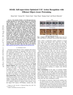 SOAR: Self-supervision Optimized UAV Action Recognition with Efficient
  Object-Aware Pretraining