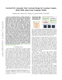 CurricuLLM: Automatic Task Curricula Design for Learning Complex Robot Skills using Large Language Models