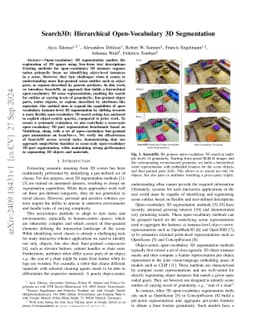 Search3D: Hierarchical Open-Vocabulary 3D Segmentation