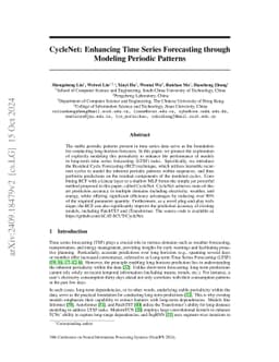 CycleNet: Enhancing Time Series Forecasting through Modeling Periodic
  Patterns