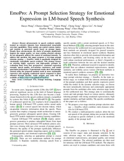 EmoPro: A Prompt Selection Strategy for Emotional Expression in LM-based
  Speech Synthesis
