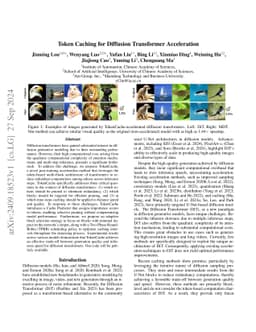 Token Caching for Diffusion Transformer Acceleration