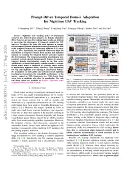 Prompt-Driven Temporal Domain Adaptation for Nighttime UAV Tracking