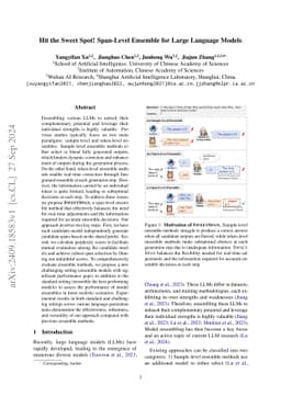 Hit the Sweet Spot! Span-Level Ensemble for Large Language Models