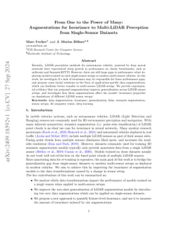 From One to the Power of Many: Invariance to Multi-LiDAR Perception from Single-Sensor Datasets