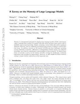 A Survey on the Honesty of Large Language Models