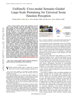 UniEmoX: Cross-modal Semantic-Guided Large-Scale Pretraining for
  Universal Scene Emotion Perception