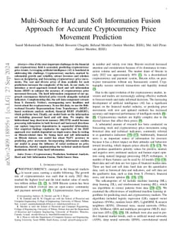 Multi-Source Hard and Soft Information Fusion Approach for Accurate
  Cryptocurrency Price Movement Prediction