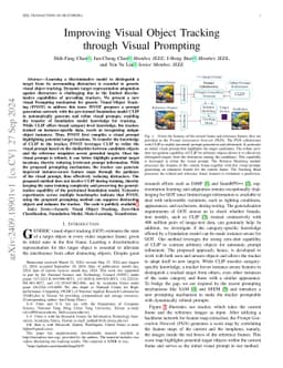 Improving Visual Object Tracking through Visual Prompting