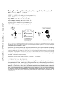 Building Trust Through Voice: How Vocal Tone Impacts User Perception of
  Attractiveness of Voice Assistants