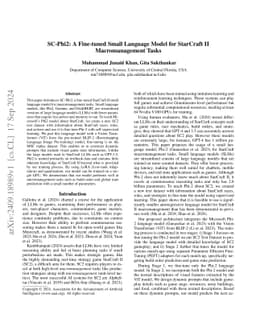 SC-Phi2: A Fine-tuned Small Language Model for StarCraft II
  Macromanagement Tasks