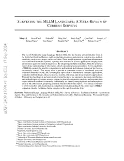 Surveying the MLLM Landscape: A Meta-Review of Current Surveys