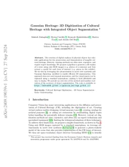 Gaussian Heritage: 3D Digitization of Cultural Heritage with Integrated
  Object Segmentation