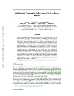 Multimodal Pragmatic Jailbreak on Text-to-image Models