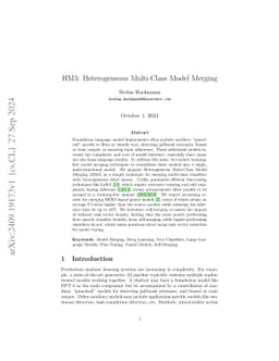HM3: Heterogeneous Multi-Class Model Merging