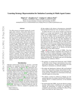 Learning Strategy Representation for Imitation Learning in Multi-Agent Games