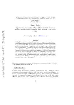 Automated conjecturing in mathematics with \emph{TxGraffiti}