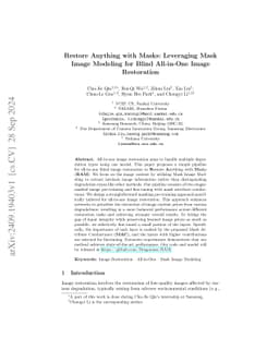 Restore Anything with Masks: Leveraging Mask Image Modeling for Blind
  All-in-One Image Restoration