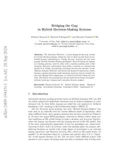 Bridging the Gap in Hybrid Decision-Making Systems