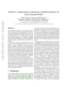 MedHalu: Hallucinations in Responses to Healthcare Queries by Large
  Language Models