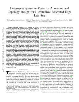 Heterogeneity-Aware Resource Allocation and Topology Design for
  Hierarchical Federated Edge Learning